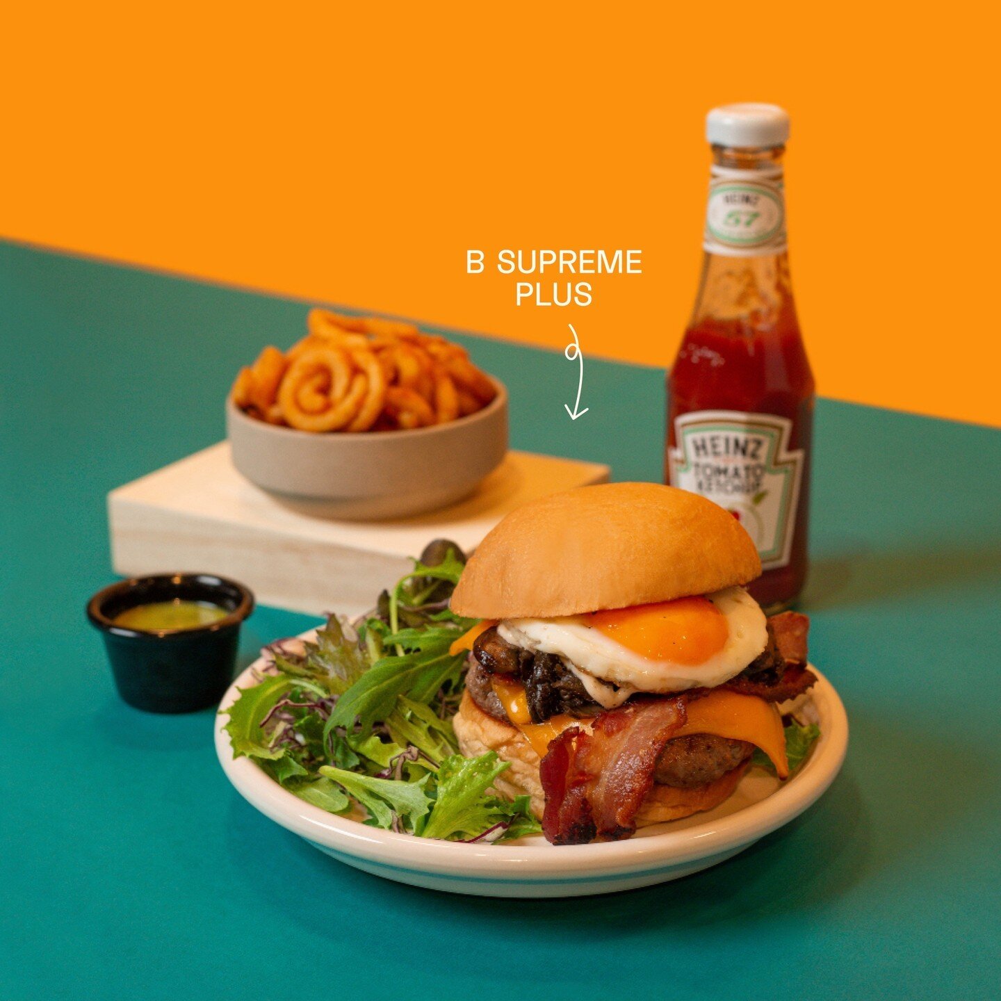 Our buns are made to order, in all their glory. ⁠
⁠
Swipe to view our selection of gourmet burgers 🍔⁠
&raquo; B Supreme Plus⁠
&raquo; Bom Chika Wow Wow⁠
&raquo; The Assembly Burger⁠
&raquo; Tonkatsu Burger⁠