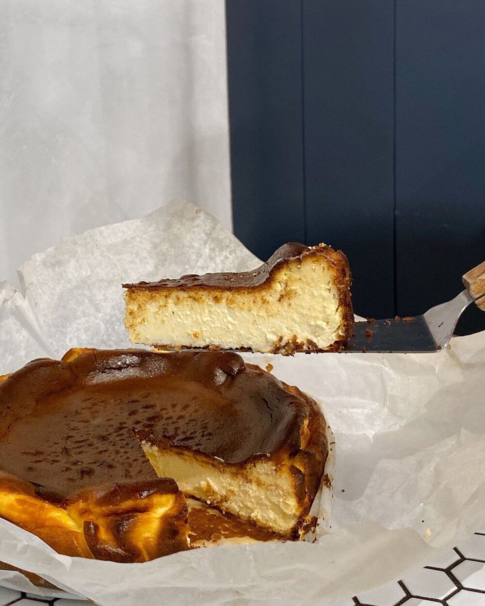 Welcome the weekend with a slice of our signature Burnt Cheesecake, made with love by our resident baker, Jenny. Perfect with a cuppa tea or coffee!⁠
⁠
#theassemblyground